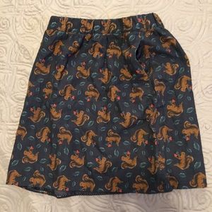 Boden squirrel print skirt